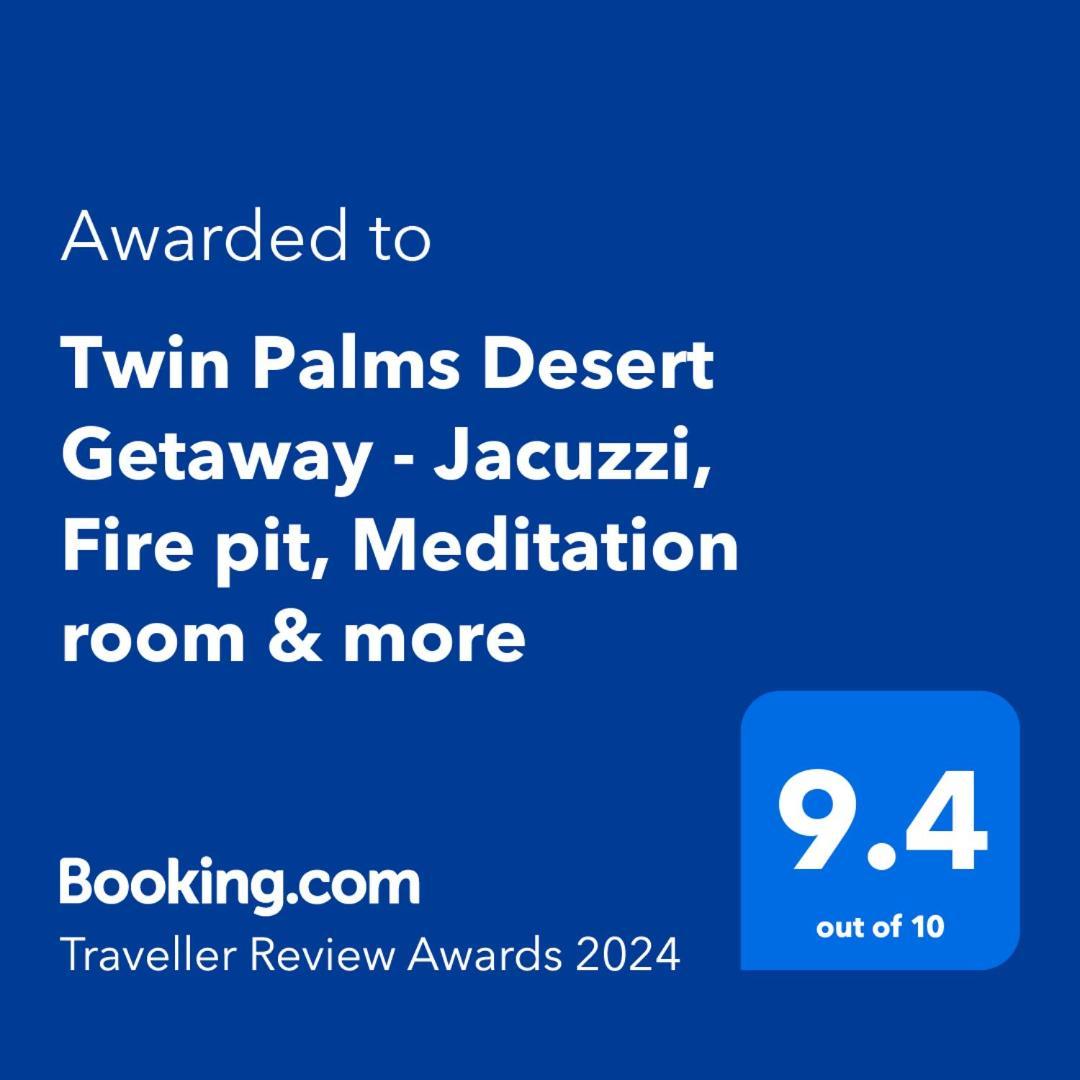 Twin Palms Desert Getaway - Jacuzzi, Fire Pit, Meditation Room & More جوشوا تري المظهر الخارجي الصورة